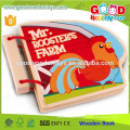 EN71/ASTM Confirmed New Design Wooden Farm Wooden Book OEM/ODM China Factory Toy for Baby